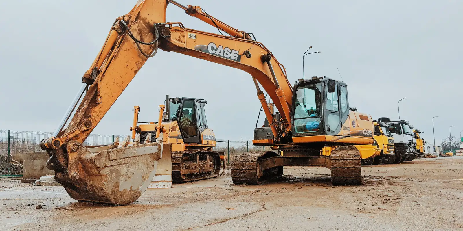 Excavation fleet equipment lineup in Minneapolis